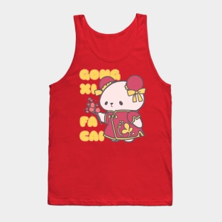 GONG XI FA CAI, Welcomes Prosperity in Cheongsam Tank Top